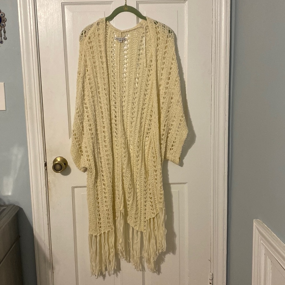Tan cardigan